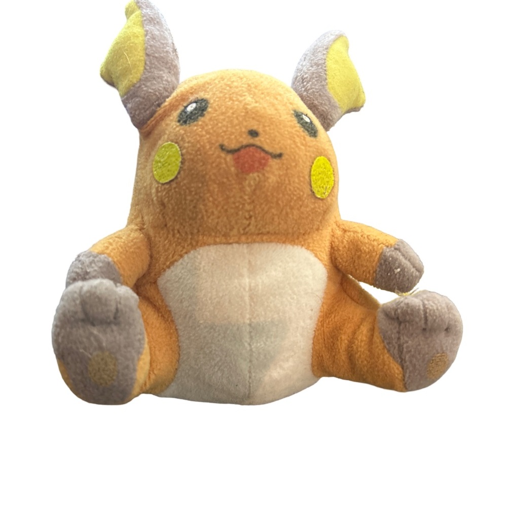 Y2K Pokemon RAICHU Plush Toy Hasbro 1999 Beanie Nintendo Rare Original - Picture 3 of 4
